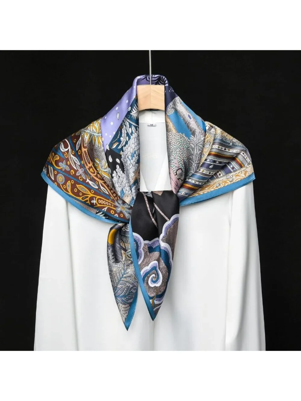 Luxurious 100% Pure Mulberry Silk Scarf - Large 35